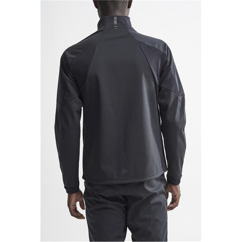 craft moška jakna warm train jacket black/transp