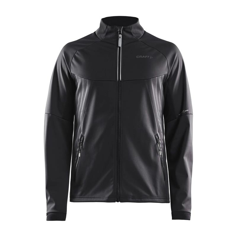 craft moška jakna warm train jacket black/transp