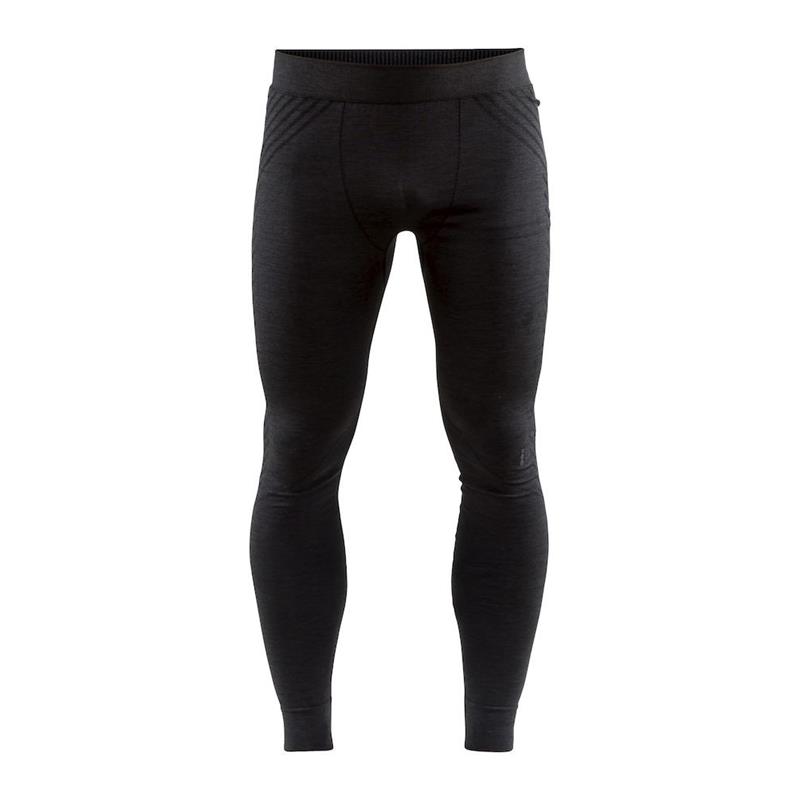 craft moške dolge hlače fuseknit comfort tights black-aktivno perilo 