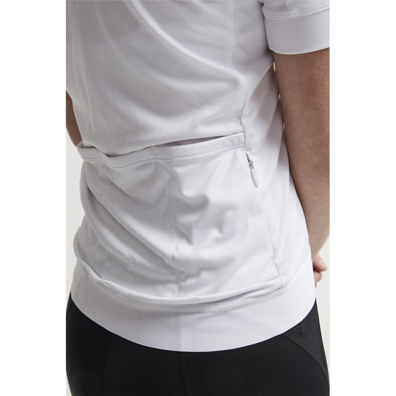 craft ženska kolesarska majica s kratkimi rokavi essence jersey tight fit white