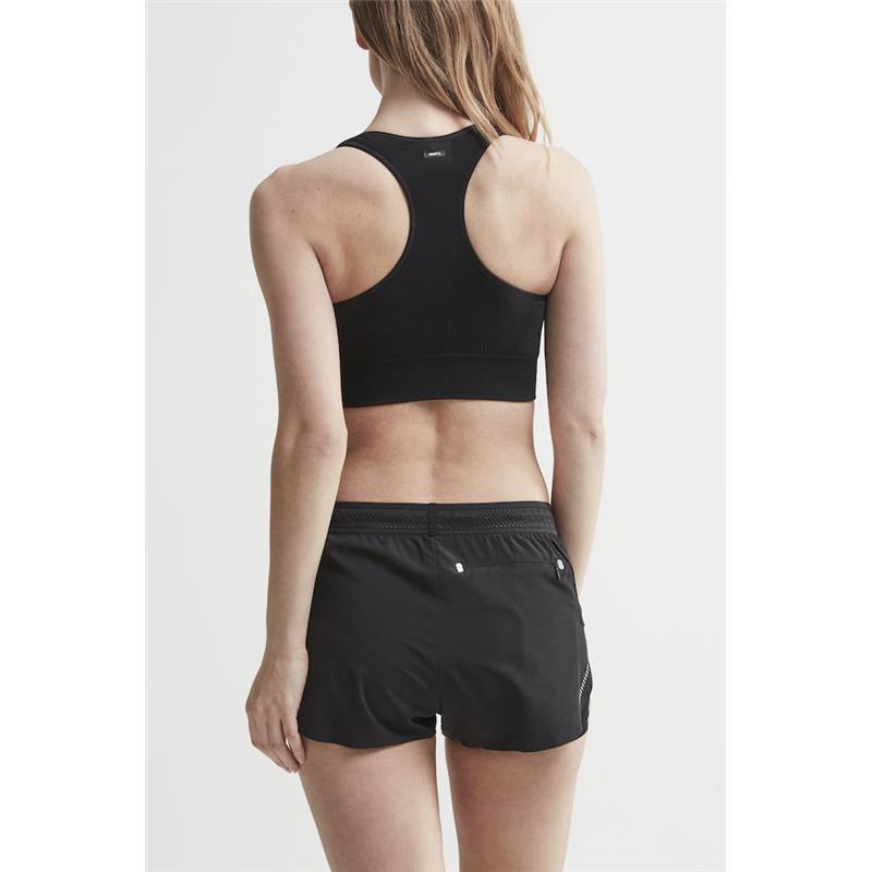 craft ženski modrček fuseknit mid impact bra black