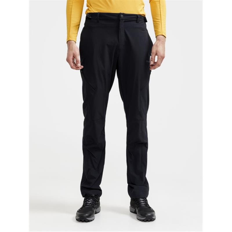 craft moške elastične pohodne dolge hlače adv explore tech pants black