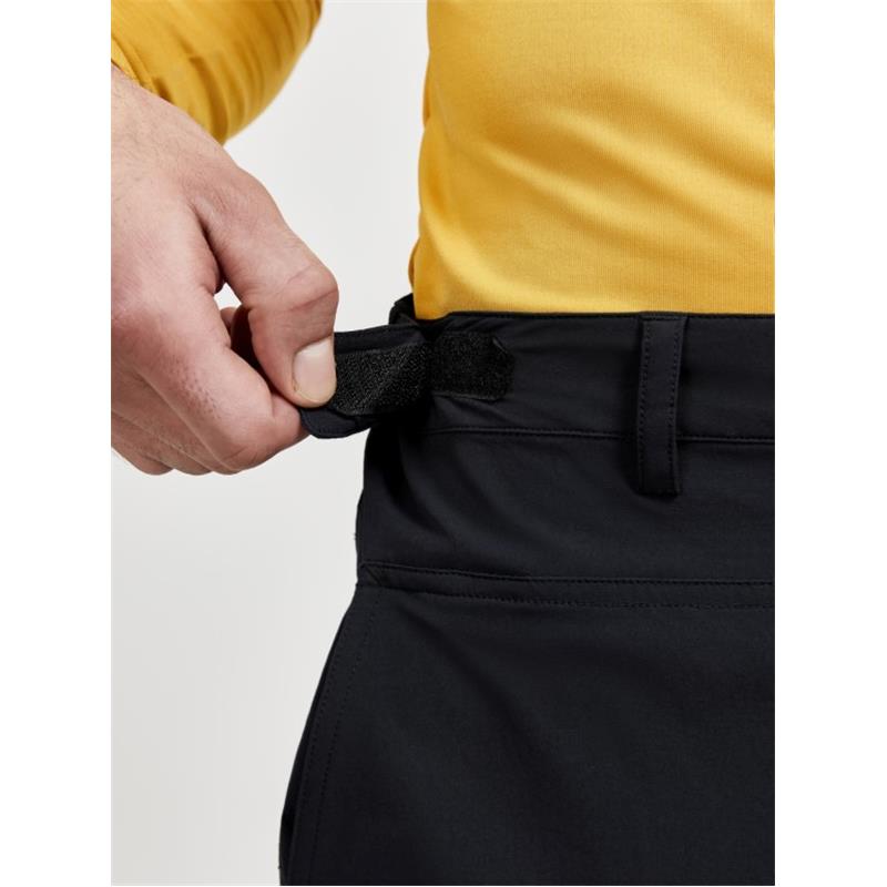 craft moške elastične pohodne dolge hlače adv explore tech pants black