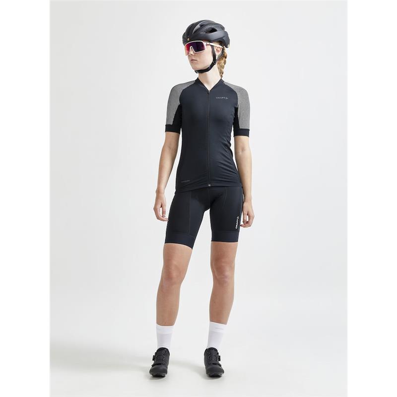 craft ženske kratke kolesarske hlače z naramnicami adv endur  black