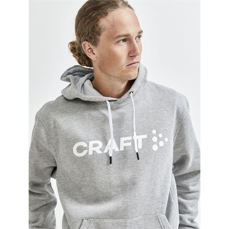 craft moški pulover core hood grey melange 