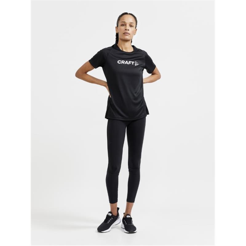 CRAFT ŽENSKA MAJICA S KRATKIMI ROKAVI CORE ESSENCE LOGO TEE BLACK 
