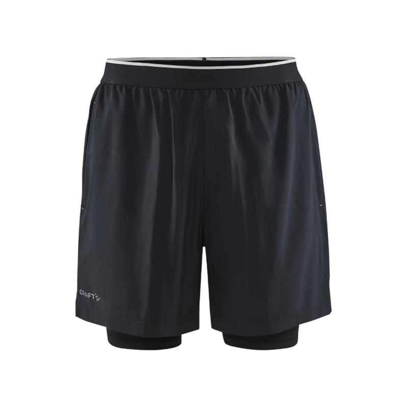 craft moške kratke hlače adv charge 2in1 strech black