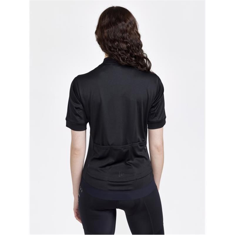 CRAFT ŽENSKA KOLESARSKA MAJICA S KRATKIMI ROKAVI CORE ESSENCE JERSEY REGULAR FIT BLACK