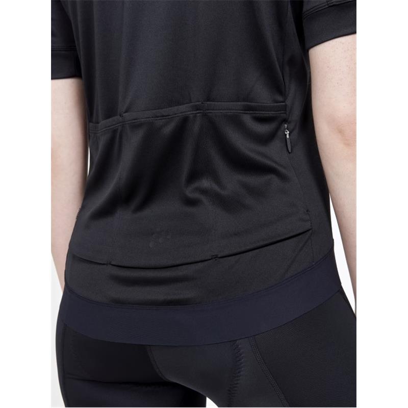 CRAFT ŽENSKA KOLESARSKA MAJICA S KRATKIMI ROKAVI CORE ESSENCE JERSEY REGULAR FIT BLACK