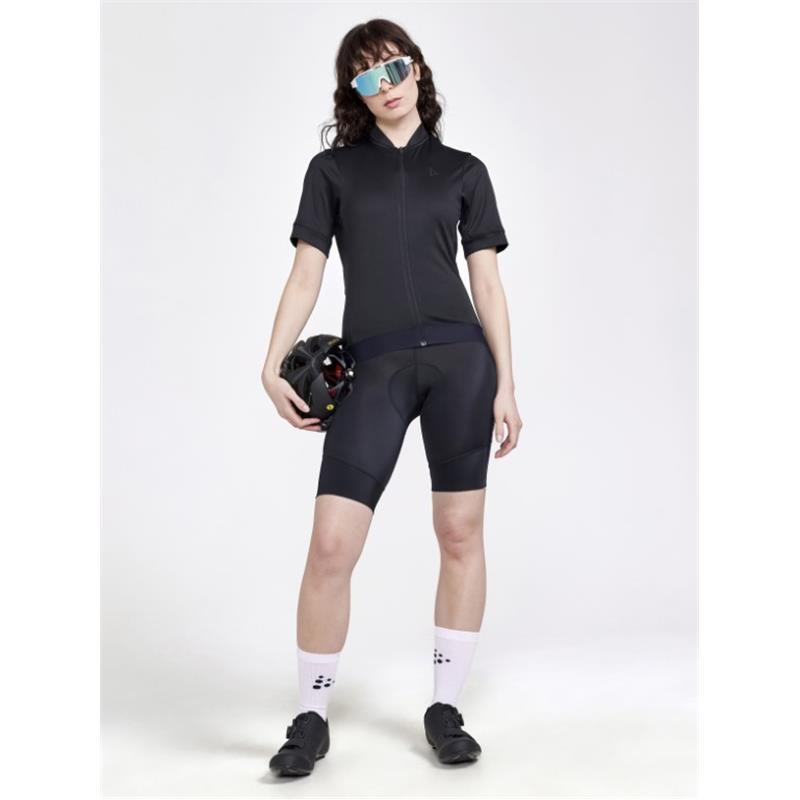 CRAFT ŽENSKA KOLESARSKA MAJICA S KRATKIMI ROKAVI CORE ESSENCE JERSEY REGULAR FIT BLACK