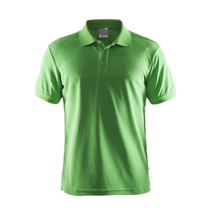 craft moška majica s kratkimi rokavi polo shirt pique green