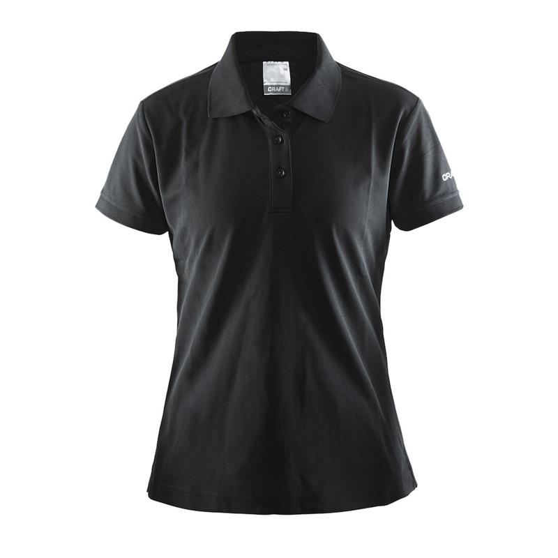 craft ženska majica s kratkimi rokavi polo black