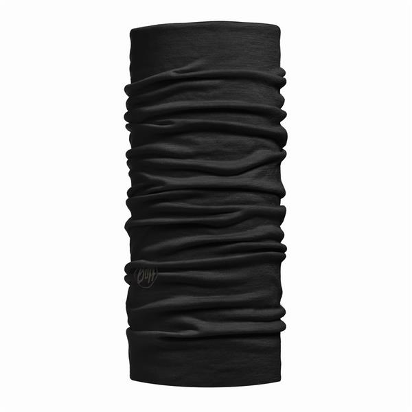 buff® volnena tuba lightweight merino wool solid  black