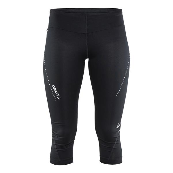 craft ženske pajkice 3/4 essential capri black