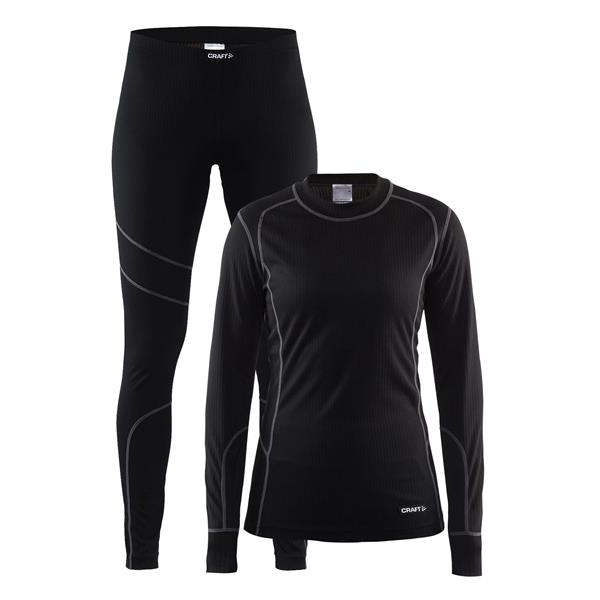 craft ženski set baselayer black/granite - aktivno perilo