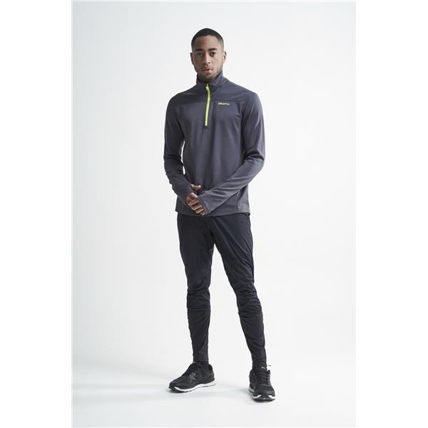 craft moški puli pin halfzip asphalt/acid