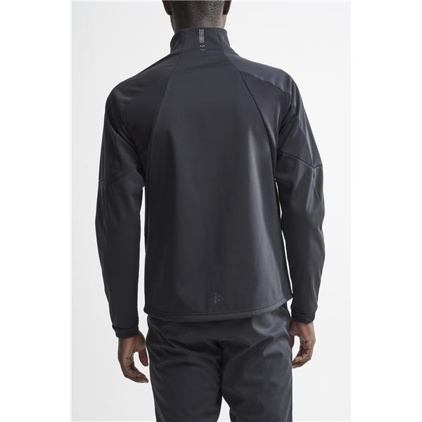 craft moška jakna warm train jacket black/transp