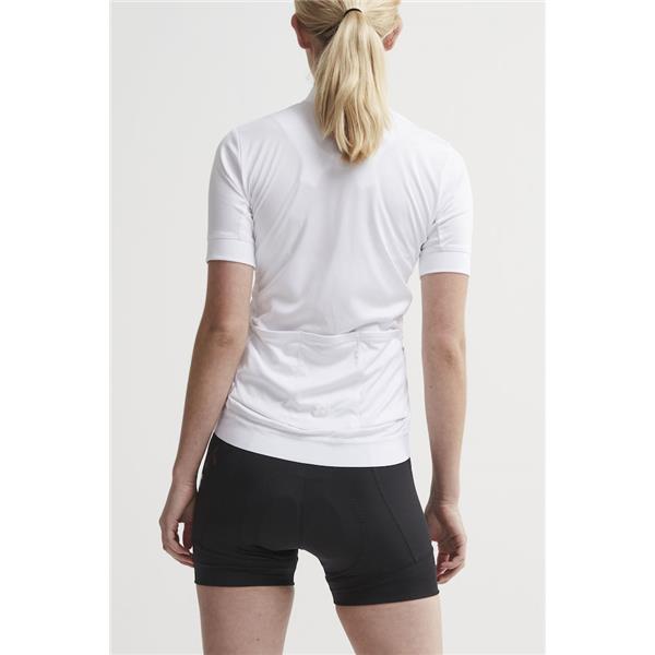 craft ženska kolesarska majica s kratkimi rokavi essence jersey tight fit white