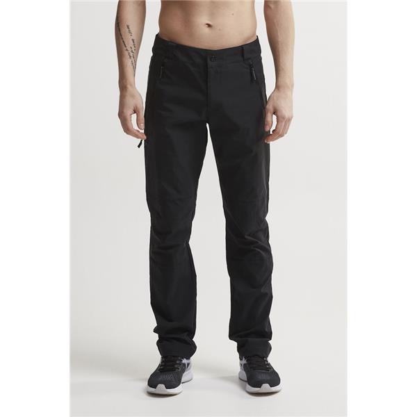 craft moške dolge pohodne hlače casual sport pants black