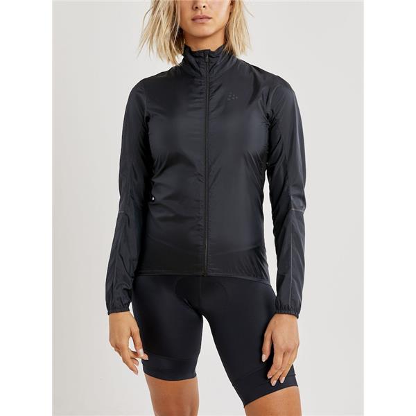 craft ženska kolesarska jakna vetrovka essence light wind jacket  black