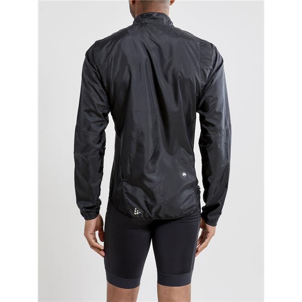 craft moška kolesarska jakna vetrovka essence light wind jacket black