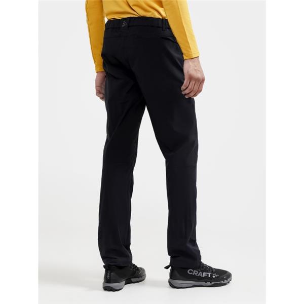 craft moške elastične pohodne dolge hlače adv explore tech pants black
