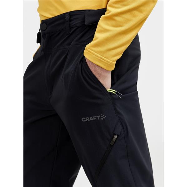 craft moške elastične pohodne dolge hlače adv explore tech pants black
