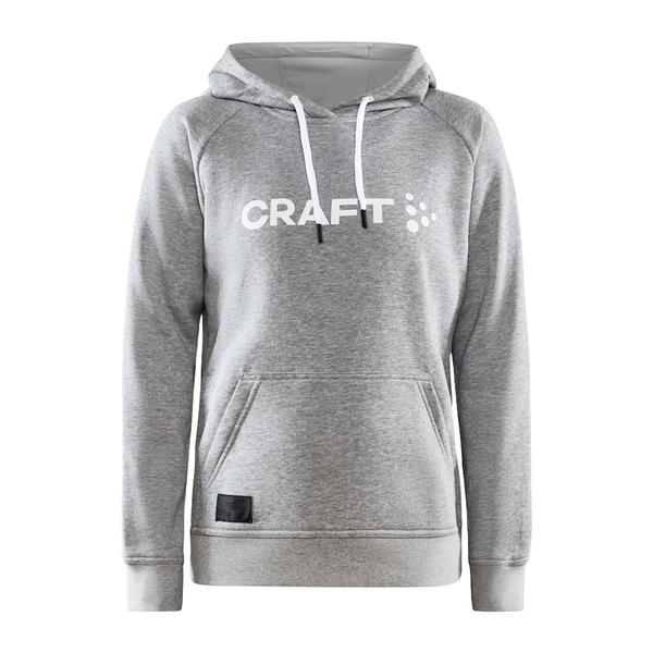 craft ženski pulover s kapuco core craft hood  grey melange