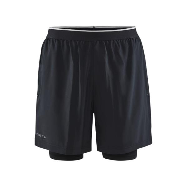 craft moške kratke hlače adv charge 2in1 strech black