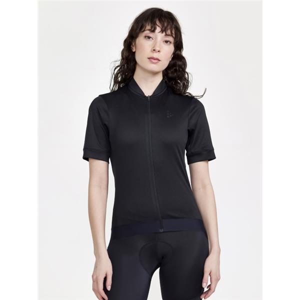 CRAFT ŽENSKA KOLESARSKA MAJICA S KRATKIMI ROKAVI CORE ESSENCE JERSEY REGULAR FIT BLACK