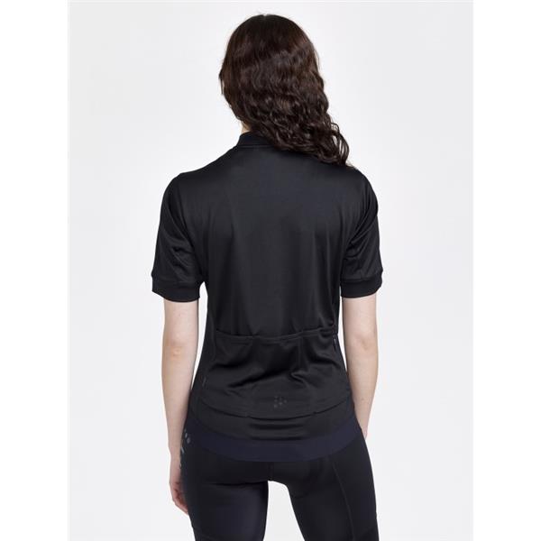CRAFT ŽENSKA KOLESARSKA MAJICA S KRATKIMI ROKAVI CORE ESSENCE JERSEY REGULAR FIT BLACK